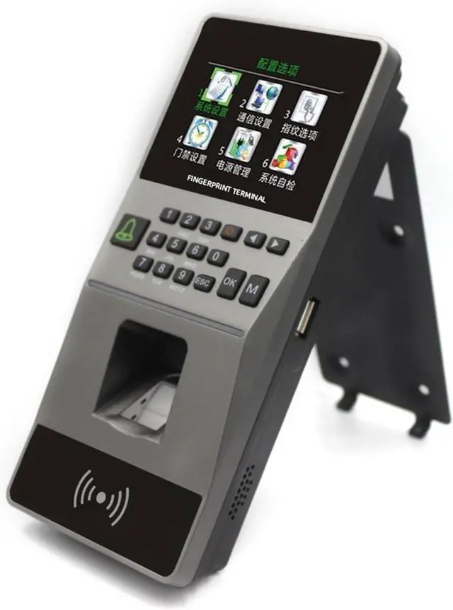 Main image of Clocking in Machine for Employees Small Business Fingerprint Access Control System RFID Keypad Card Reader Password Biometric Time Attendance Machine with Software TCP/IP,