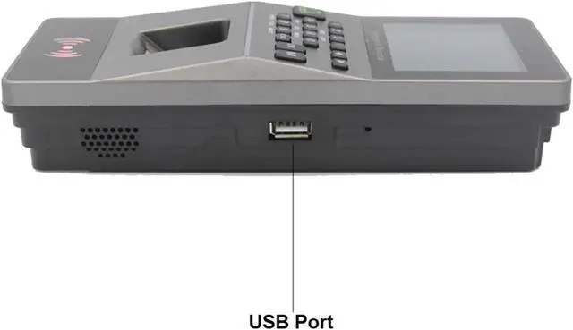 Alt view image 2 of 4 - Clocking in Machine for Employees Small Business Fingerprint Access Control System RFID Keypad Card Reader Password Biometric Time Attendance Machine with Software TCP/IP,