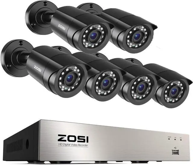 Main image of ZOSI 3K Lite 8CH AI Home Security System with 6 Cameras