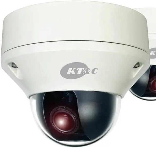 Main image of KT&C HD-TVI Outdoor Vandal Dome Security Camera, 1080p, 2.8-12mm Varifocal Lens, Day/Night Vision, Dual Power