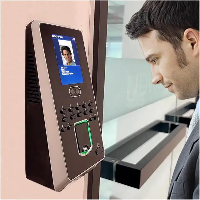 Alt view image 4 of 6 - Time Clock, /IP 1500 Face Fingerprint Door Lock Access Control System and Time Attendance Machine for Small Business and Office