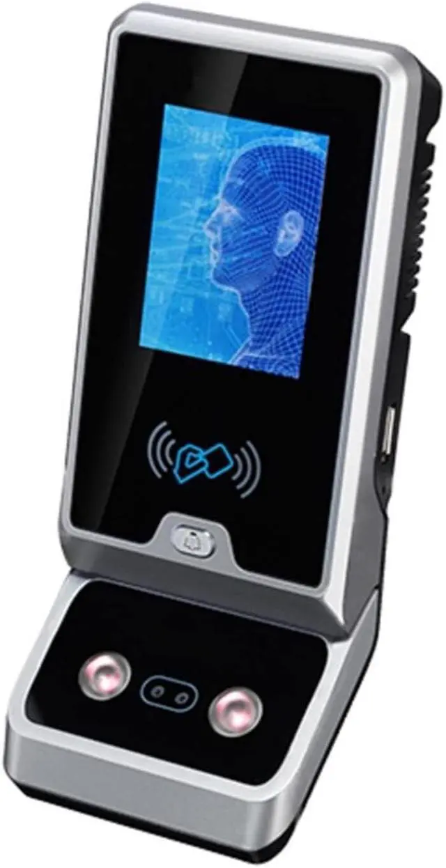 Alt view image 2 of 5 - Biometric Employee Attendance Machine, 2.8 Inch Touch Screen, Face Recognition, Card Reader, Cloud Supported, Software, for Small Business, Spanish Language Support