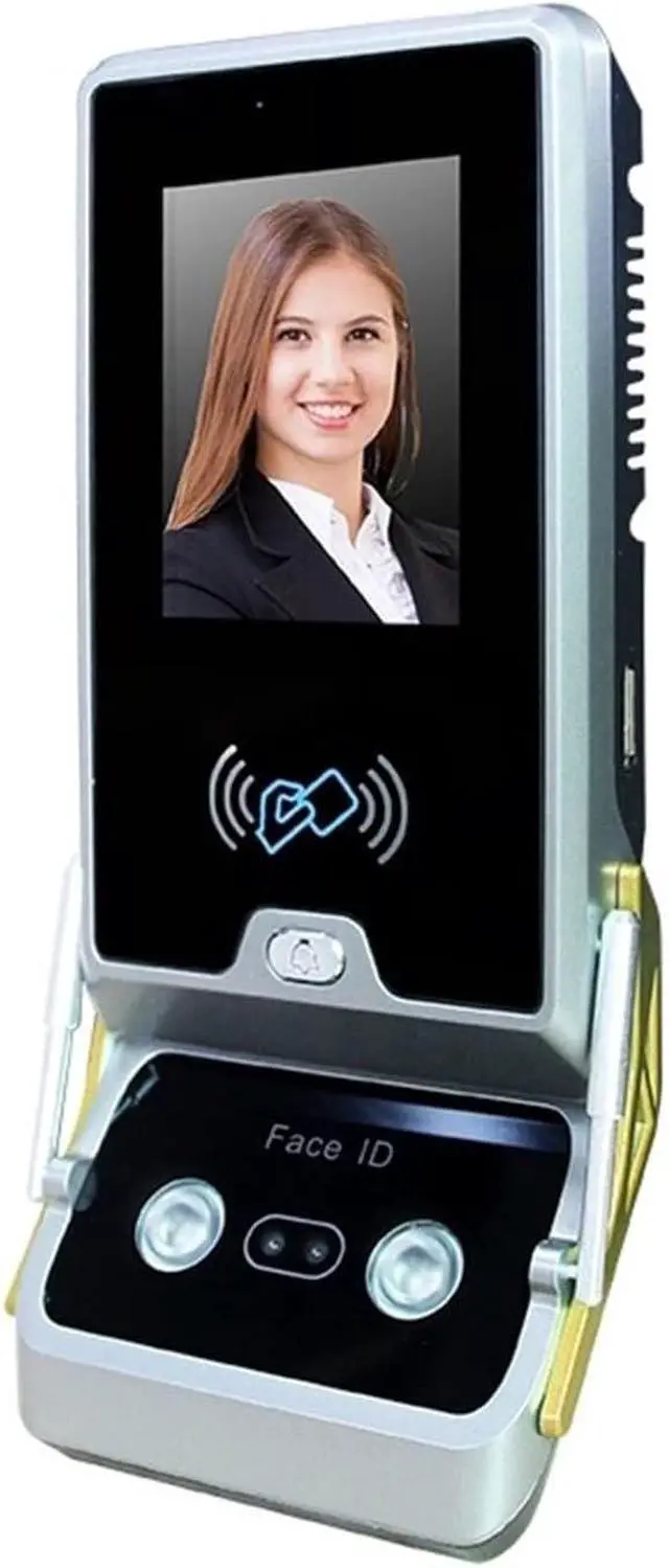 Alt view image 5 of 5 - Biometric Employee Attendance Machine, 2.8 Inch Touch Screen, Face Recognition, Card Reader, Cloud Supported, Software, for Small Business, Spanish Language Support