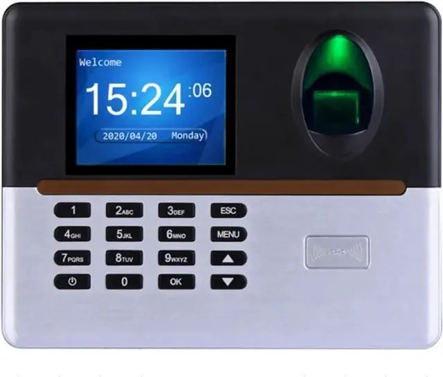 Main image of Clocking in Machine, Fingerprint Time Attendance Machine Fingerprint Access Control Time Attendance Machine,Office Time Card Machine,