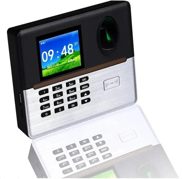 Alt view image 4 of 5 - Clocking in Machine, Fingerprint Time Attendance Machine Fingerprint Access Control Time Attendance Machine,Office Time Card Machine,