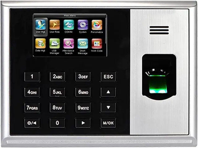 Alt view image 2 of 4 - Time Clock, S30 Biometric Fingerprint Time Attendance Linux System TCP/IP Employee Attendance Time Recording Time Clock System for Small Business and Office(S30-IC-A_1)