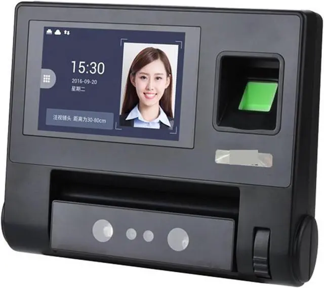 Alt view image 5 of 5 - Time Clock, Advanced Recognition Access Control No Touch Contactless Fingerprint Face Biometric Device Attendance Machine for Small Business and Office