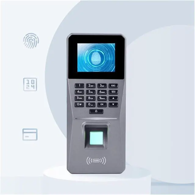 Alt view image 4 of 5 - Time Clock, Punch Card Machine Fingerprint Attendance Access Control System All-in-one Electronic Network Attendance Punch Card Machine Employee Check-in Equipment for Business, Office