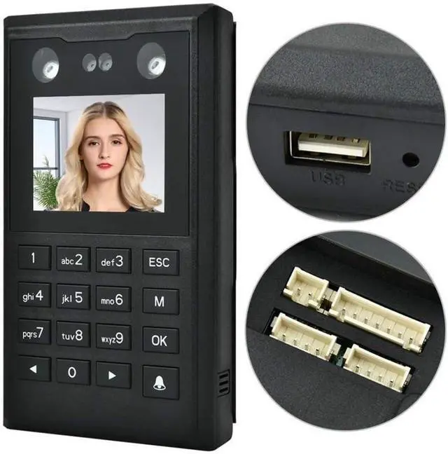 Alt view image 5 of 6 - attendance Machine Attendance 2.8 Inch TFT Facial Palmprint Time Attendance Machine Intelligent Recognition