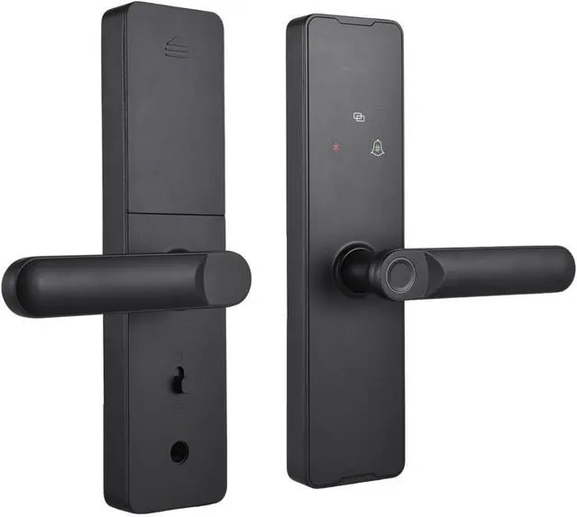 Alt view image 3 of 7 - Omabeta Keyless Entry Smart Lock for Front Door Home Office with Fingerprint Password Card Unlocking Methods, Enabled Door Lock for 35-60mm Thickness