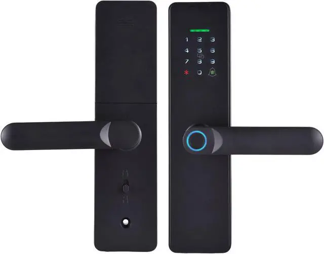 Alt view image 6 of 7 - Omabeta Keyless Entry Smart Lock for Front Door Home Office with Fingerprint Password Card Unlocking Methods, Enabled Door Lock for 35-60mm Thickness