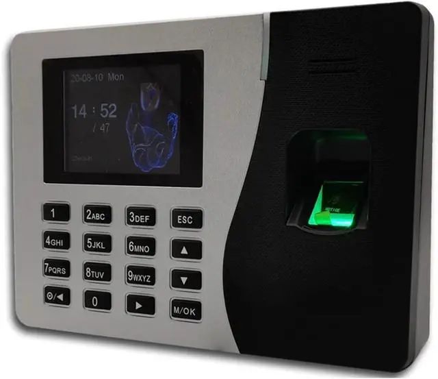 Alt view image 3 of 3 - Attendance Clock Time Recoder Biometric Fingerprint Time Attendance K14 s for Employees Small Business for Small Businesses,Black,K14 Type 2