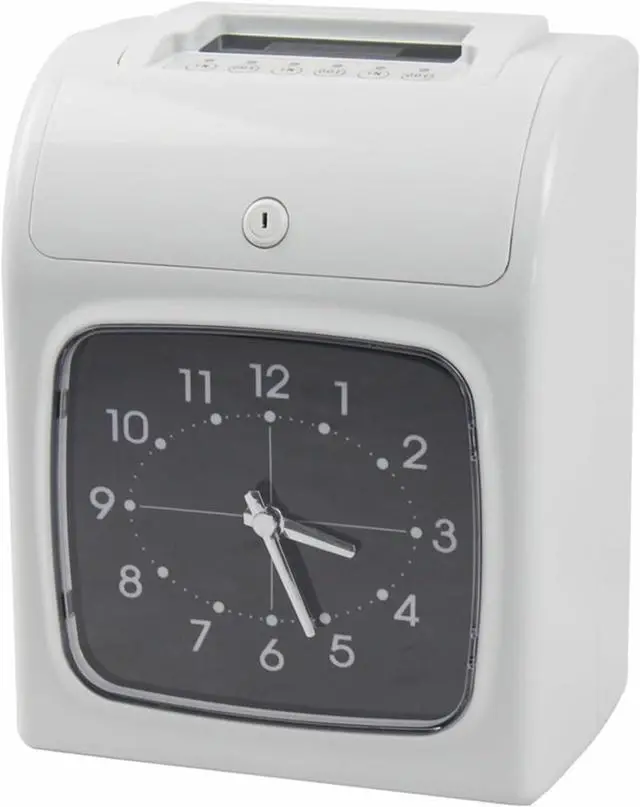 Main image of Digital Attendance Machine Time Recorder Fingerprint/Password Punch Card Office Staffs Check in Punching Machine for Small Businesses