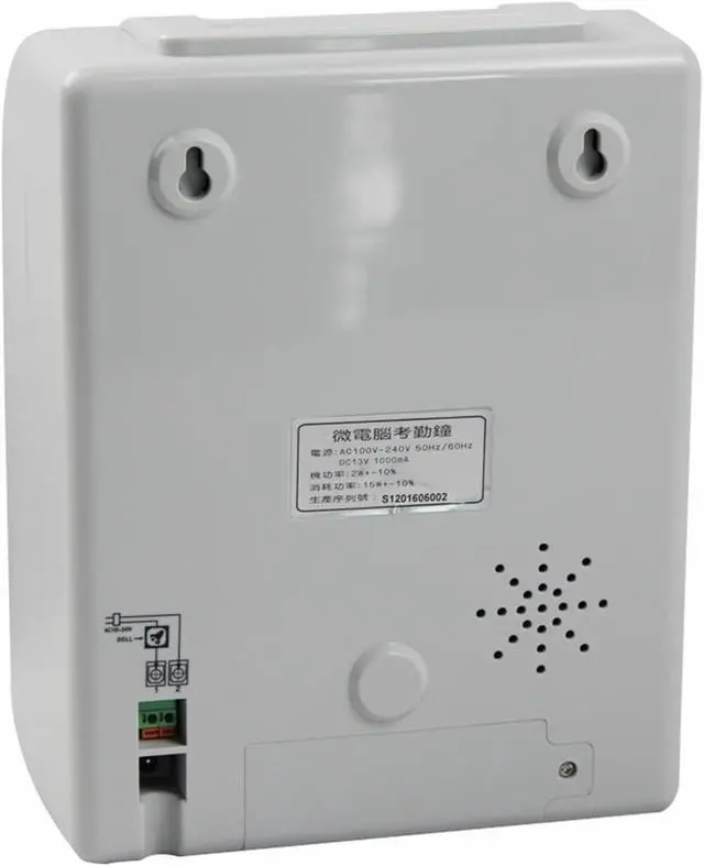 Alt view image 2 of 6 - Digital Attendance Machine Time Recorder Fingerprint/Password Punch Card Office Staffs Check in Punching Machine for Small Businesses