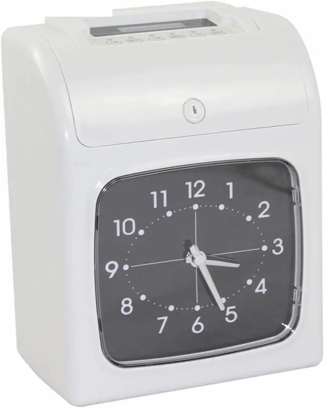 Alt view image 4 of 6 - Digital Attendance Machine Time Recorder Fingerprint/Password Punch Card Office Staffs Check in Punching Machine for Small Businesses