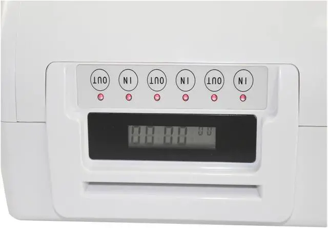 Alt view image 6 of 6 - Digital Attendance Machine Time Recorder Fingerprint/Password Punch Card Office Staffs Check in Punching Machine for Small Businesses