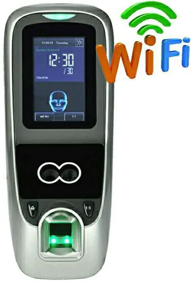 Alt view image 4 of 4 - attendance Machine Time Clock for Employee Small Business IFACE7 WiFi TCP IP Communication Face Fingerprint Password Swipe Card Time Attendance Access Control All-in-one Machine