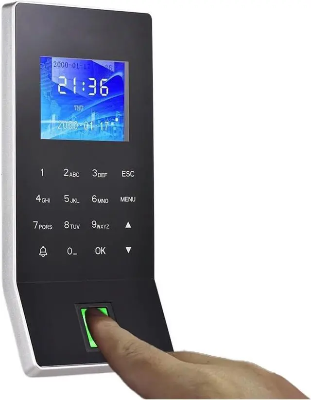 Main image of WiFi Biometric Fingerprint for Small Businesses Door Lock Access Control System Finger and Card Time and Attendance for Small Businesses,Black,IC Without Adapter