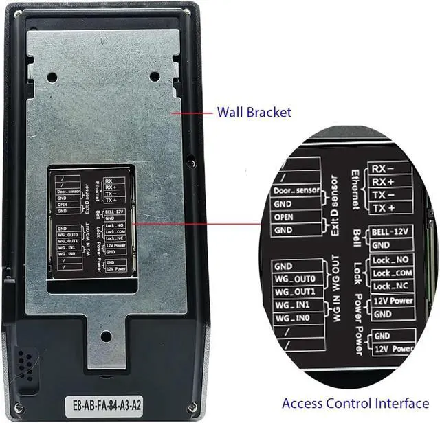 Alt view image 6 of 7 - WiFi Biometric Fingerprint for Small Businesses Door Lock Access Control System Finger and Card Time and Attendance for Small Businesses,Black,IC Without Adapter