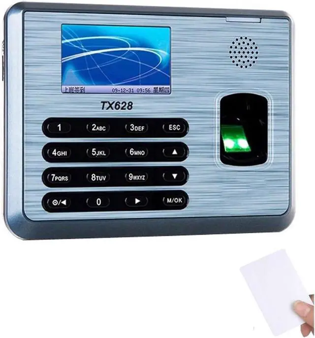 Alt view image 2 of 5 - Language for Small Businesses 3 Inch Color ScreenS30 Biometric Fingerprint Time Attendance Recorder for Small Businesses,Black,IC Card ADMS