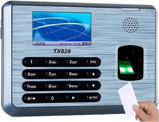 Main image of Language for Small Businesses 3 Inch Color ScreenS30 Biometric Fingerprint Time Attendance Recorder for Small Businesses,Black,IC Card ADMS