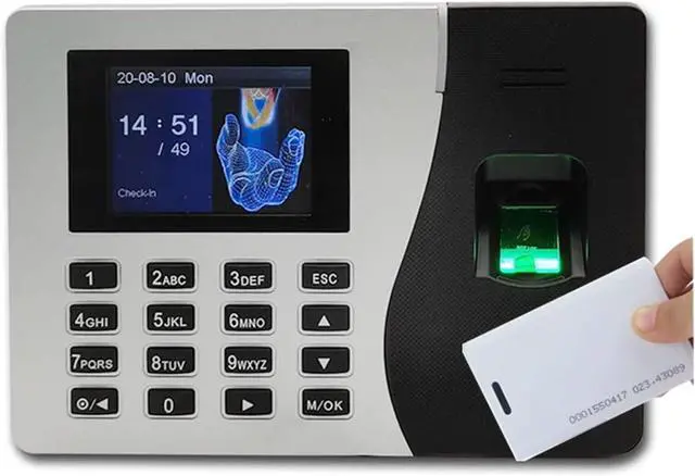 Main image of Attendance Clock Time Recoder Biometric Fingerprint Time Attendance K14 s for Employees Small Business for Small Businesses,Black,K14 N Type 4