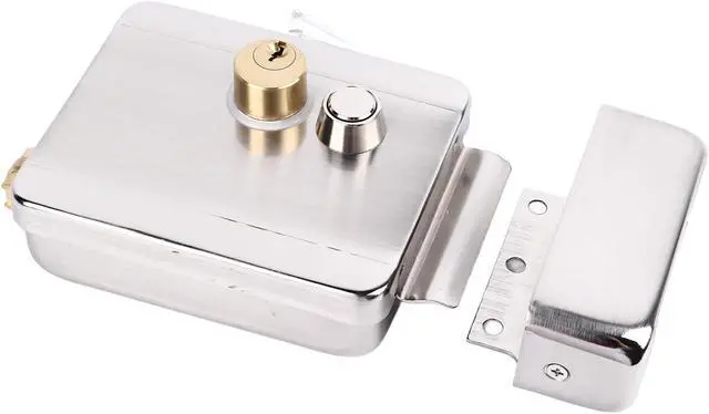Alt view image 2 of 7 - Electric Control Door Lock Dual Head for Doorbell Intercom 12V - Advanced Security System with Dual Lock Function for Home Access Control