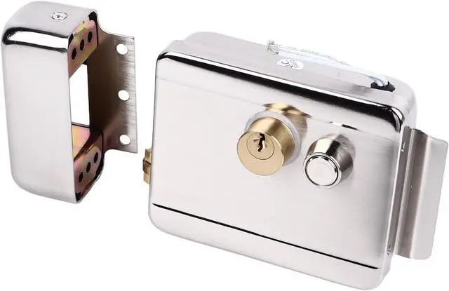 Alt view image 3 of 7 - Electric Control Door Lock Dual Head for Doorbell Intercom 12V - Advanced Security System with Dual Lock Function for Home Access Control