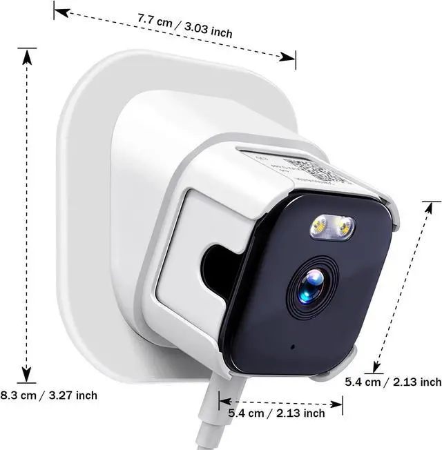 Alt view image 3 of 7 - 3MP 2K Window Camera, 2.4GHz & 5GHz WiFi Indoor Cameras for Home Security with Full Color Night Vision, Dual-Angle Mount, AI Person & Motion Detection, 24/7 Recording, 2-Way Audio, Real-Time Alerts