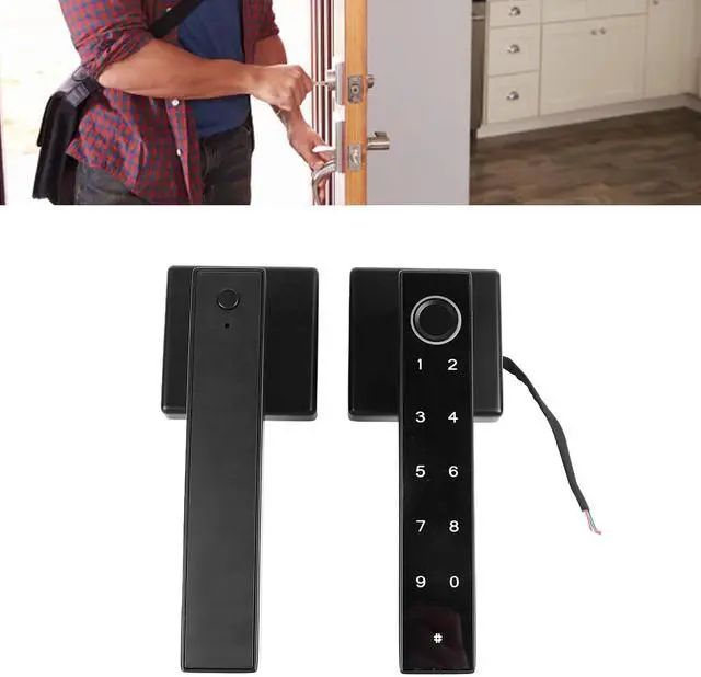 Alt view image 2 of 7 - Yinhing Smart Fingerprint Lock, APP Control High Accuracy Fingerprint Recognition for Tuya Smart Home with Single Tongue 60 70 Lock Body