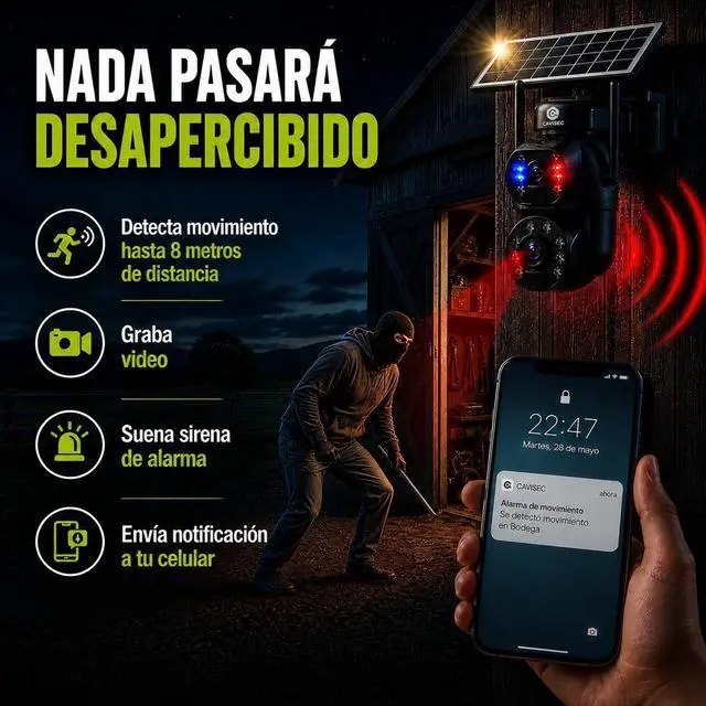 Alt view image 6 of 7 - Solar Security Camera 4G Dual Lens with 36x Optical Zoom 6MP