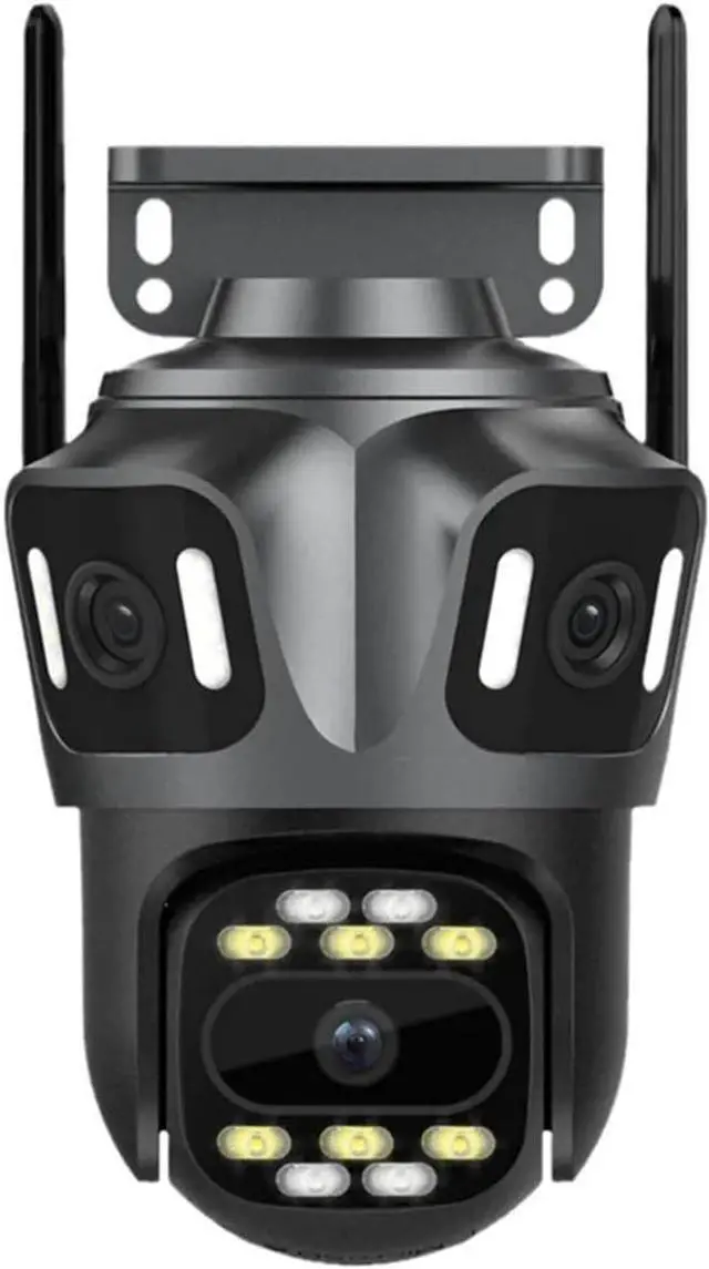 Main image of Icsee3-Eye Three-Screen 8MP Wireless WiFi HD Network Camera Outdoor Full Color Mobile Phone Remote 360 Panoramic View