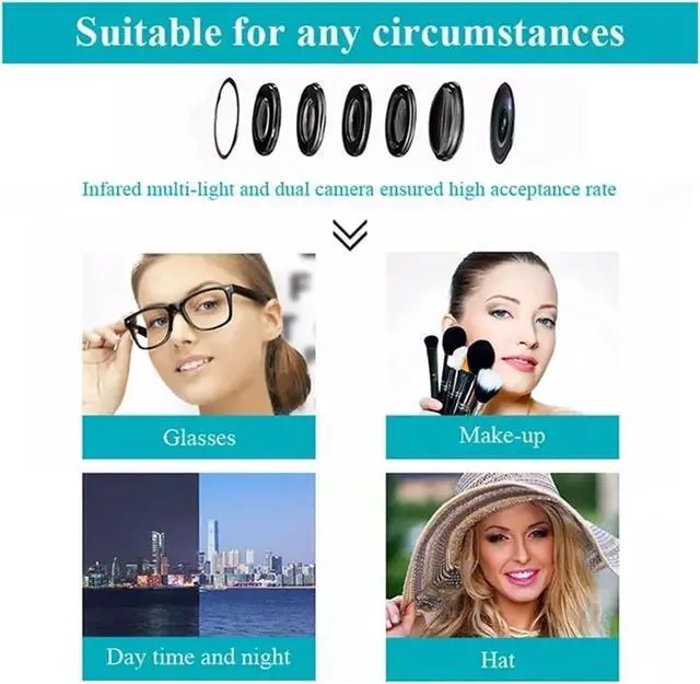 Alt view image 2 of 6 - Attendance Machine Time Clock Face Recognition Attendance Machine TFT LCD Display Attendance System Time Employee Checking-in Recorder,