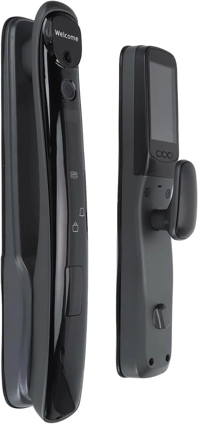Alt view image 4 of 7 - generic 8 Ways to Unlock Smart Door Unlock Lock, Fingerprint Password Card, NFC Key, Temporary Virtual Password, Aluminum Alloy,