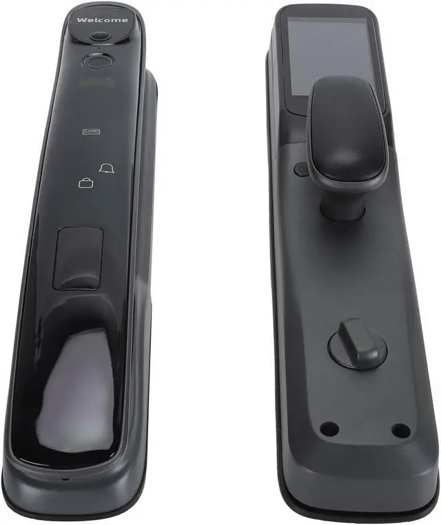 Alt view image 6 of 7 - generic 8 Ways to Unlock Smart Door Unlock Lock, Fingerprint Password Card, NFC Key, Temporary Virtual Password, Aluminum Alloy,
