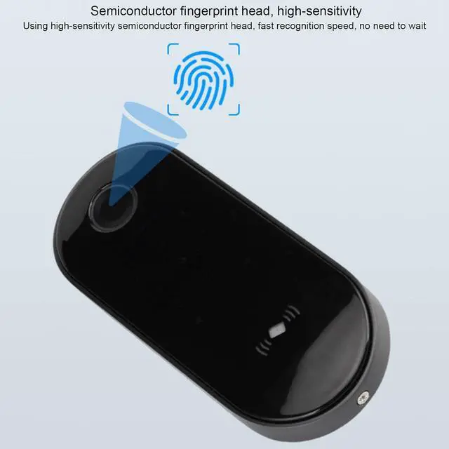 Alt view image 5 of 7 - Access Control System Fingerprint Password IC Card Entry Home Office Aluminum Alloy 13.56Mhz