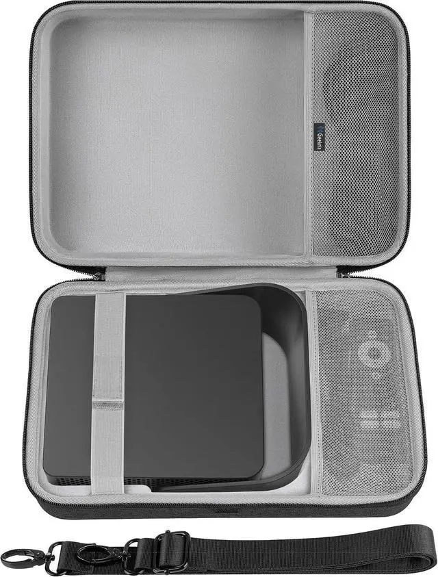 Main image of GEEKRIA Hard Shell Travel Case Compatible with PUTRIMS S36, XuanPad Q5, VOPLLS Q5, Outdoor 4K Projector Carrying Bag (Dark Grey)