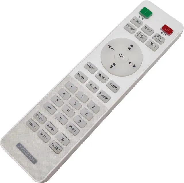 Alt view image 3 of 6 - RCA011 Projector Remote Control for BenQ DW921, DX920, L6000, LK952, LK953ST, LK990, LU950, LU951, LU951ST, SU922+, SW921+, SX920+