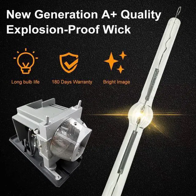 Alt view image 3 of 7 - A+ Quality NP24LP Replacement Lamp NP24LP Compatible Bulb with Housing Compatible with NEC NP-PE401+ PE401H NP-PE401HJD NP-PE401HJD-N2