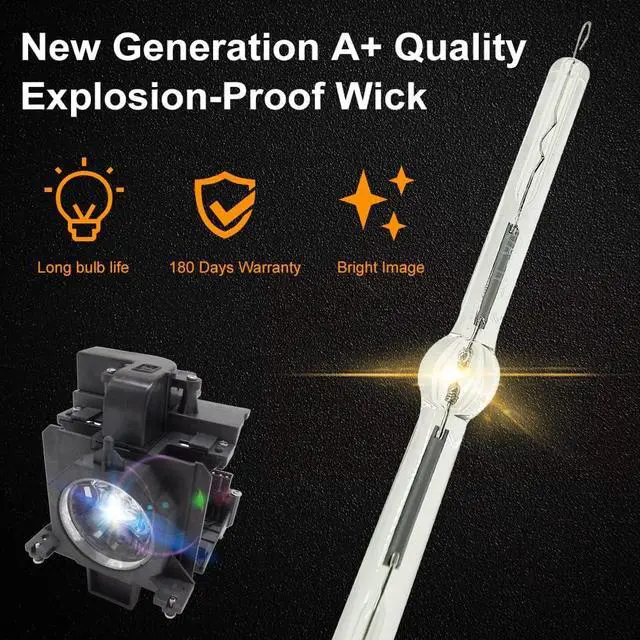 Alt view image 4 of 7 - A+ Quality POA-LMP136 / 610-346-9607 Replacement Projector Lamp Bulb with Housing Compatible with SANYO PLC-XM150 PLC-XM150L PLC-ZM5000L PLC-WM5500 PLC-ZM5000 LP-WM5500 LP-ZM5000 PLC-XM1500C