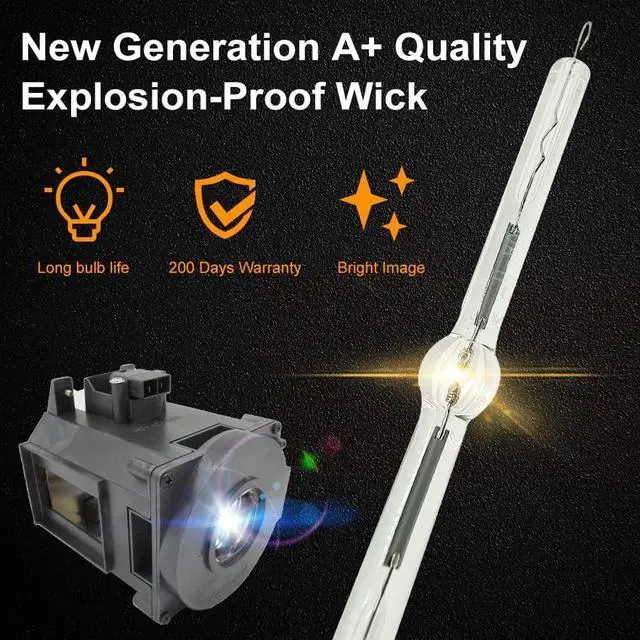 Alt view image 3 of 7 - A+ Quality NP26LP / 100013748 Replacement Projector Lamp NP26LP Compatible Bulb with Housing Compatible with NEC NP-PA622U PA-521U PA-571W PA522U PA572W PA621U PA622U PA671W PA672W PA722X