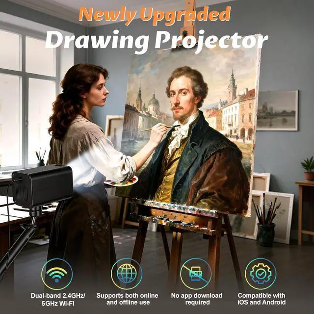 Alt view image 2 of 7 - Art Projector for Tracing and Drawing