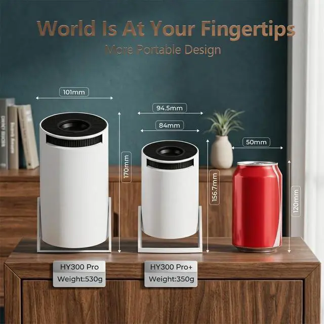 Alt view image 6 of 7 - Mini Projector with Wifi and Bluetooth, Support 4K with Android 11