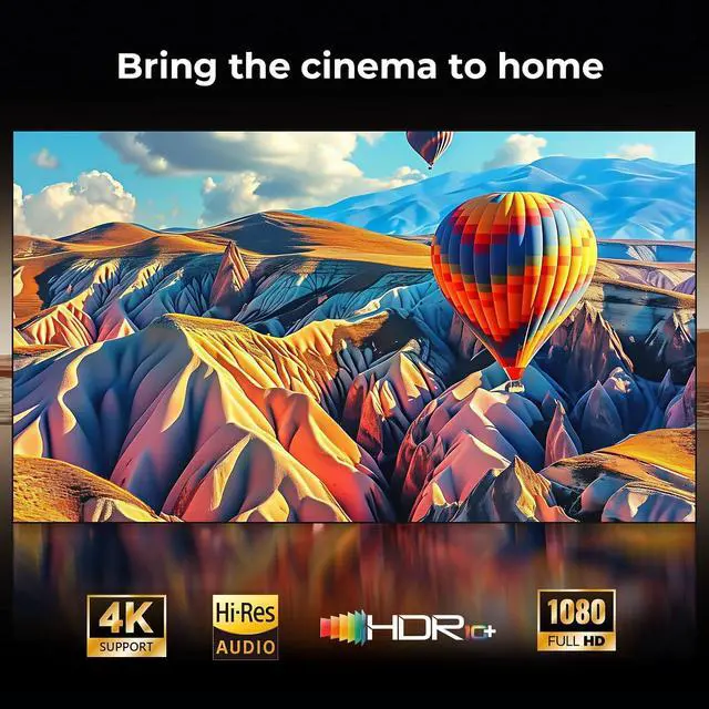 Alt view image 6 of 6 - 2500ANSI &Official Licensed Google TV& 4K Official Licensed NetflixYouTube&PrimeVideo ProjectorProjector with WiFi and Bluetooth, Compatible with Dolby Audio and Auto Focus Projector