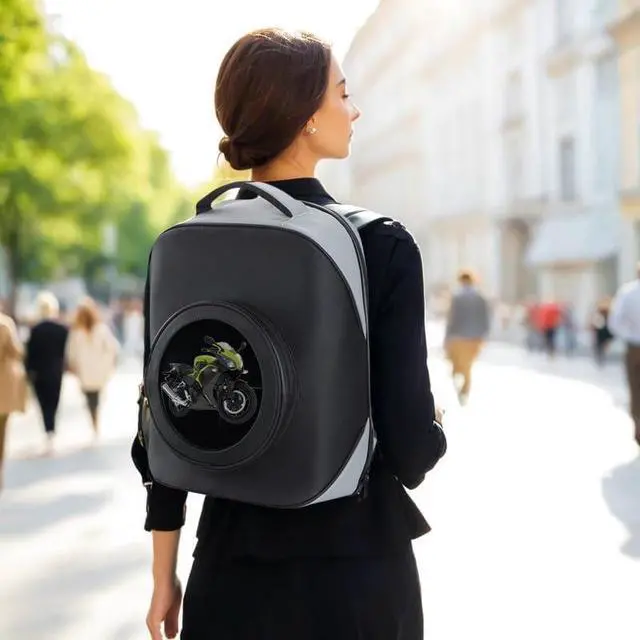 Alt view image 3 of 7 - Missyou 3DHologramFan LED Backpack, 16.1" Projector Advertising Display