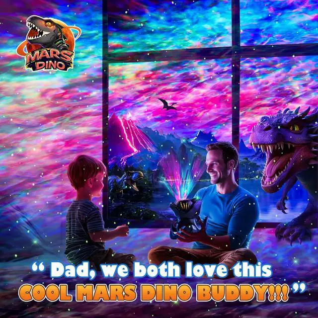 Alt view image 6 of 6 - Dinosaur Baby Sound Machine Night Light Projector, 22 White Noise Machine Baby 5.3 Bluetooth Speaker, 196Color Remote Control