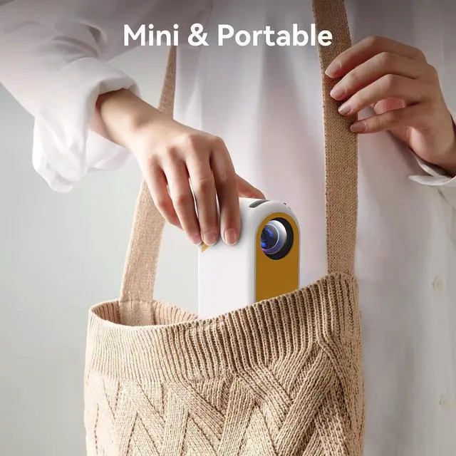 Alt view image 5 of 7 - Mini Projector Portable Projectors with Wifi and Bluetooth Outdoor Movie Projectors Mini Home Theater Indoor Projector for Bedroom Built-in Speaker Compatible With HDMI/USB/TV Stick/Smartphone/Laptop