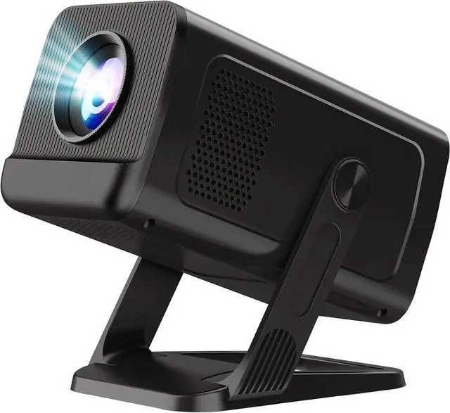 Main image of Mini Projector for Bedroom with WiFi and Bi-directional Bluetooth 1080P 4K Support Smart Android TV OS Built-in Apps Auto Keystone Compatible with Netflix, YouTube, Prime Video, Disney+ Black