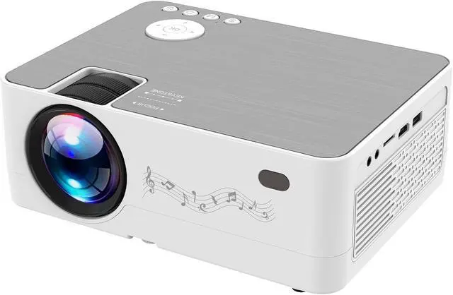Main image of 2026 Projector with WiFi and Bluetooth, Wireless Portable Movie Projector, 1080P 150" Display Home Theater, HDMI/AV & Carrying Bag Included, Compatible with Phone/Laptop White (Q9)