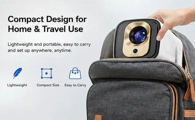 Alt view image 7 of 7 - Projector Pivot 2, 4k Home Theater Experience, 4k Home Theater Experience with Wifi and Bluetooth, For Family and Outdoor Entertaining Smart Projector